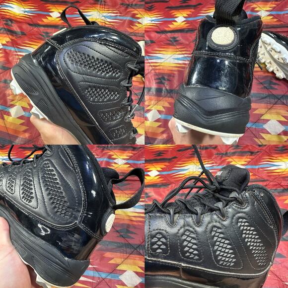 Nike Air Jordan IX 9 MCS RE2PECT Black Cleats AA1264-011 Derek Jeter Men’s Sz 7 main image 4